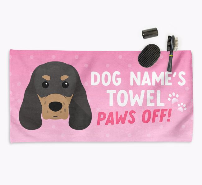 Paws Off Personalized Towel for your {breedFullName}